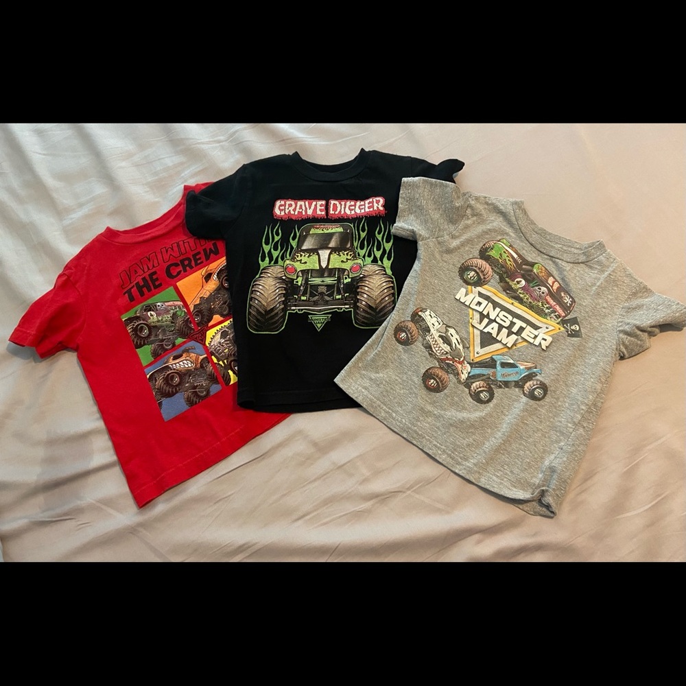 Monster Jam boys shirts